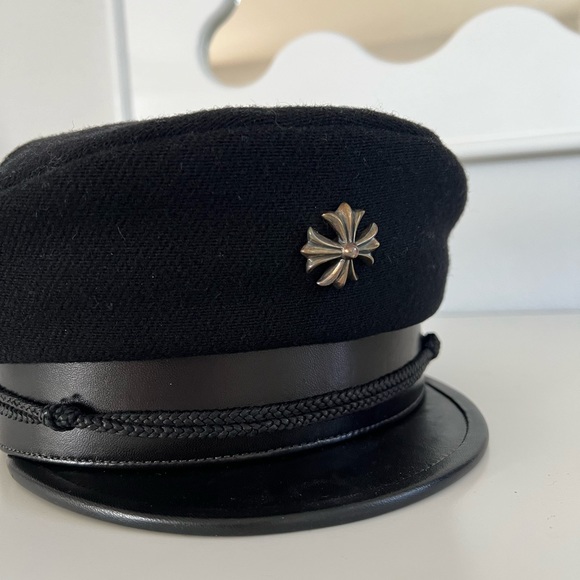 ❌SOLD❌Chrome Hearts Wool Cross Captain Beret - Picture 1 of 14